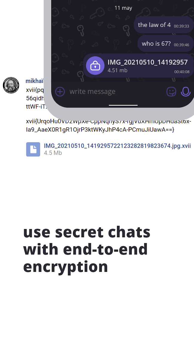 xvii messenger for vk settings screen