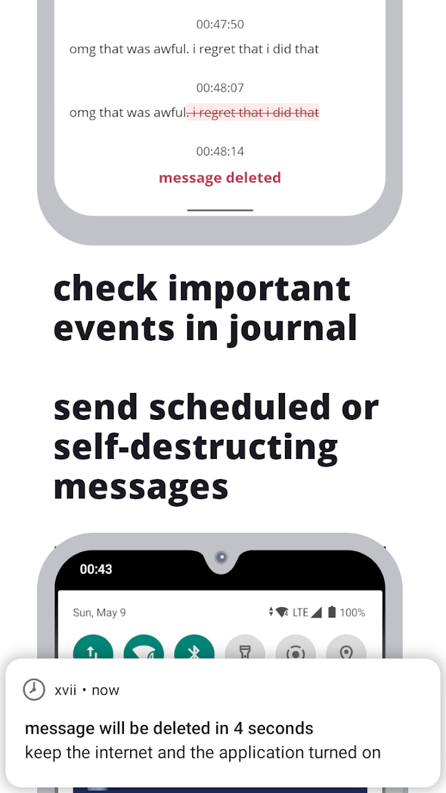 xvii messenger for vk feature screen